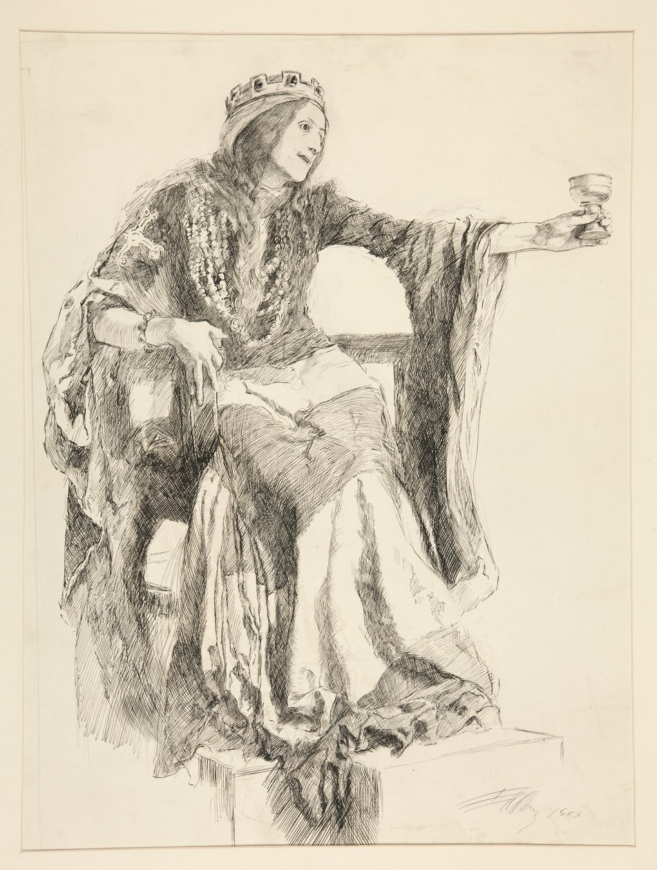 Lady Macbeth, Act III.scene iv, Macbeth 作： エドウィン オースティン アビー