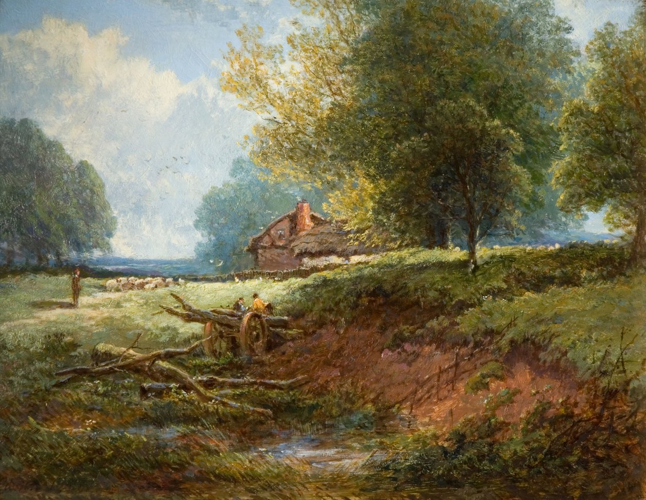 草原の情景、1880年。 作： エドウィン・テイラー