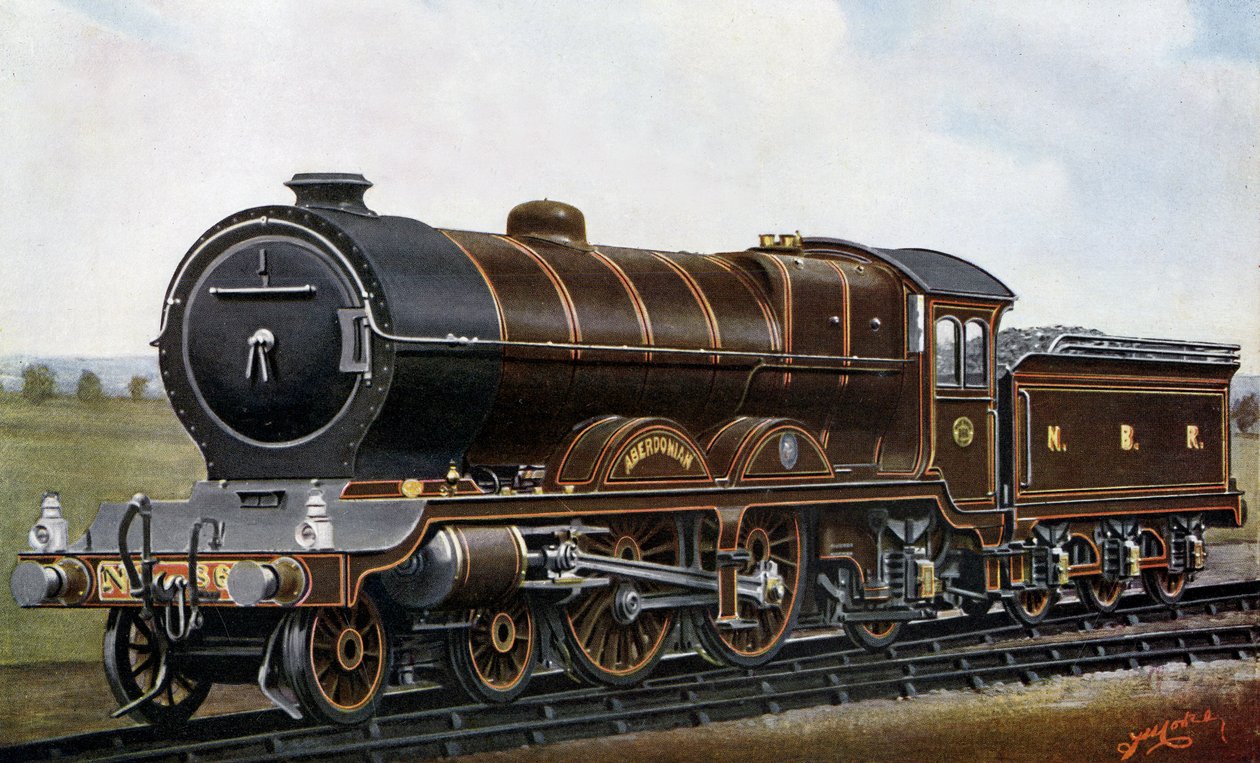 第 4 橋を渡って: 北ブリティッシュ鉄道用のアバドニアン「アトランティック」型エンジン 作： エドウィントーマスラッド