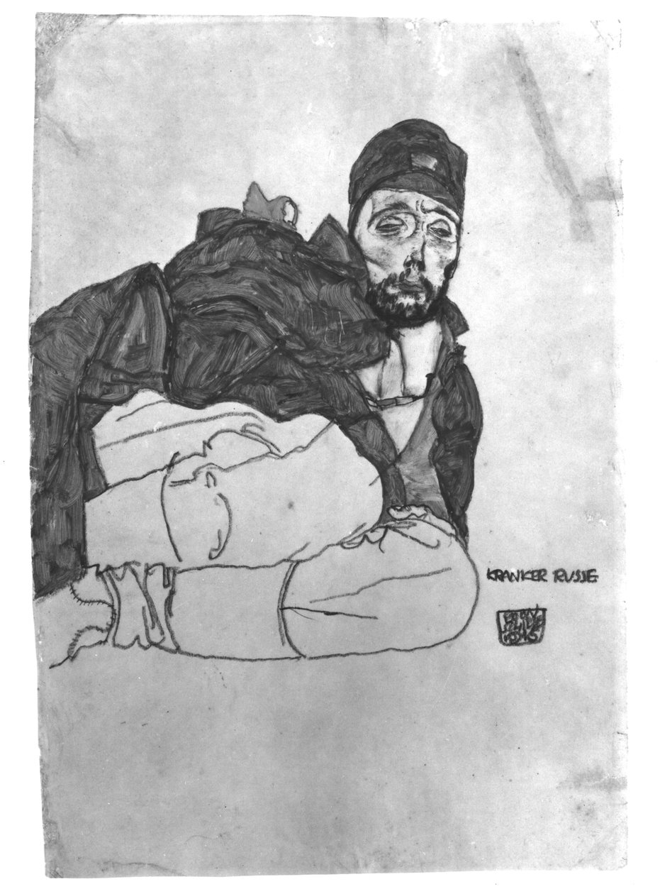 病気のロシア人、1915 作： エゴンシーレ