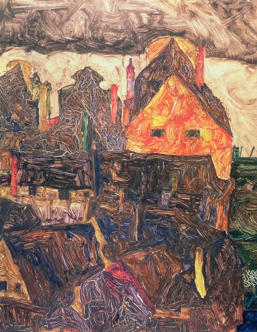 モルデのモルマウ、1912 作： エゴンシーレ