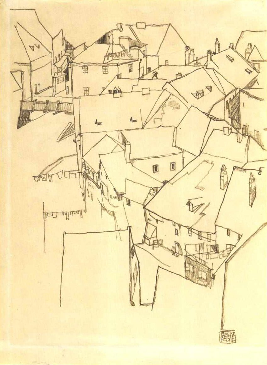クルムロフ地区 作： エゴンシーレ