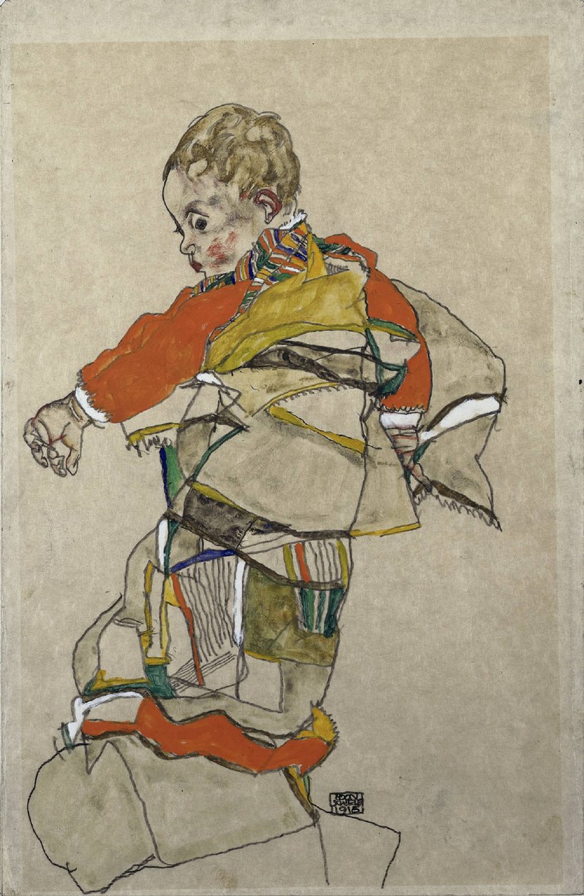 子供の肖像 作： エゴンシーレ