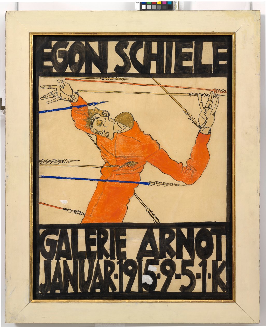 Plakat der Egon Schiele-Ausstellung in der Galerie Arnot 作： エゴンシーレ
