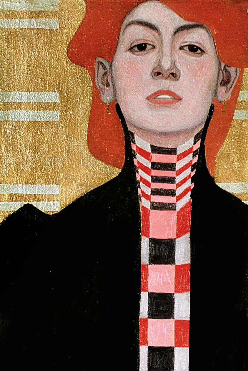 女性の肖像、1909年（油）（282394の詳細） 作： エゴンシーレ
