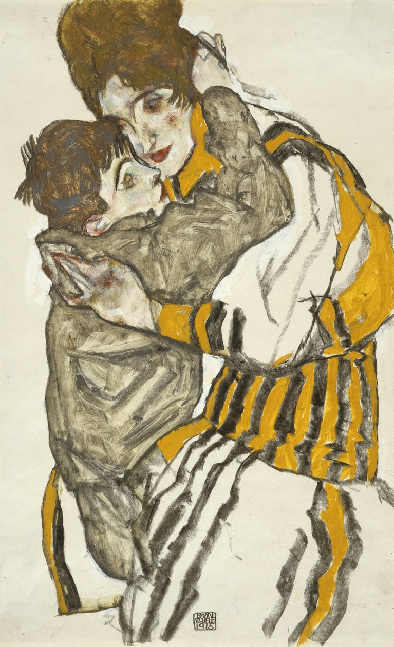 Schieles Frau mit ihrem kleinen Neffen 作： エゴンシーレ