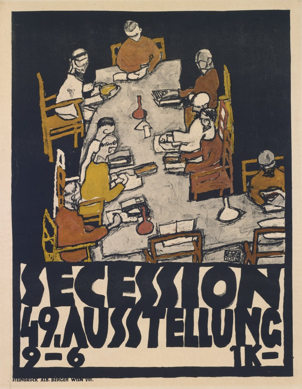 離脱49th展（Secssion 49th Exhibition）、1918 作： エゴンシーレ