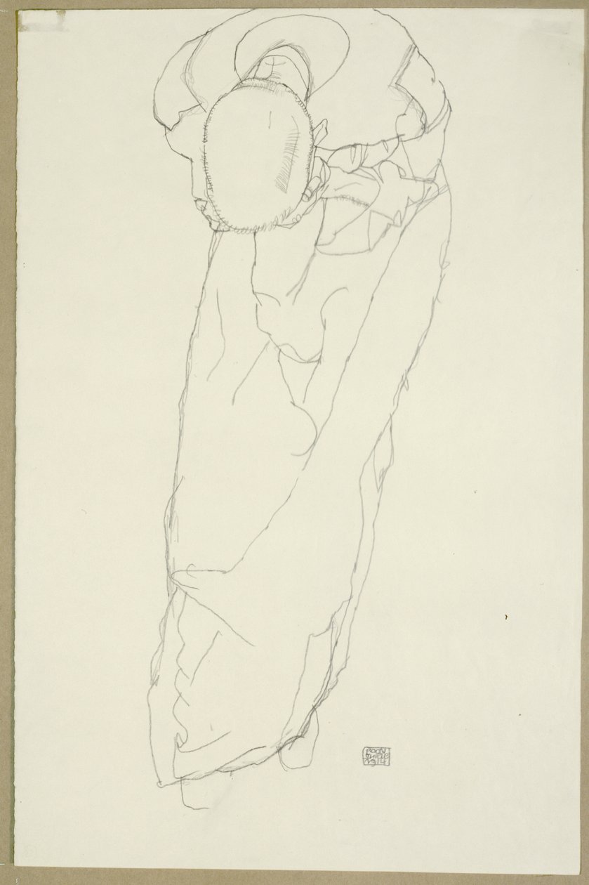 修道士、1914 作： エゴンシーレ