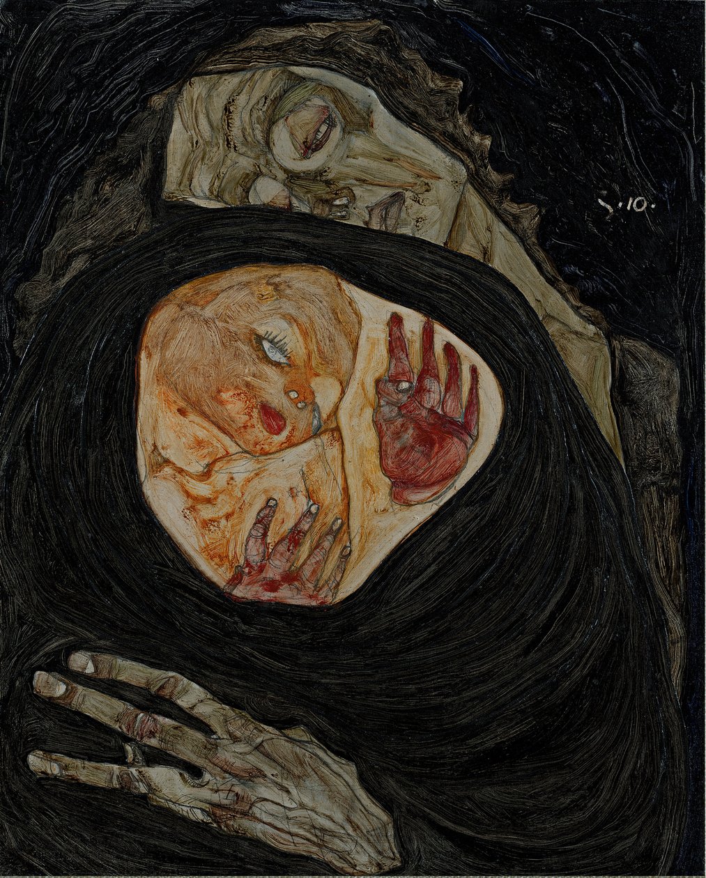 「死んだ母」I 作： エゴンシーレ