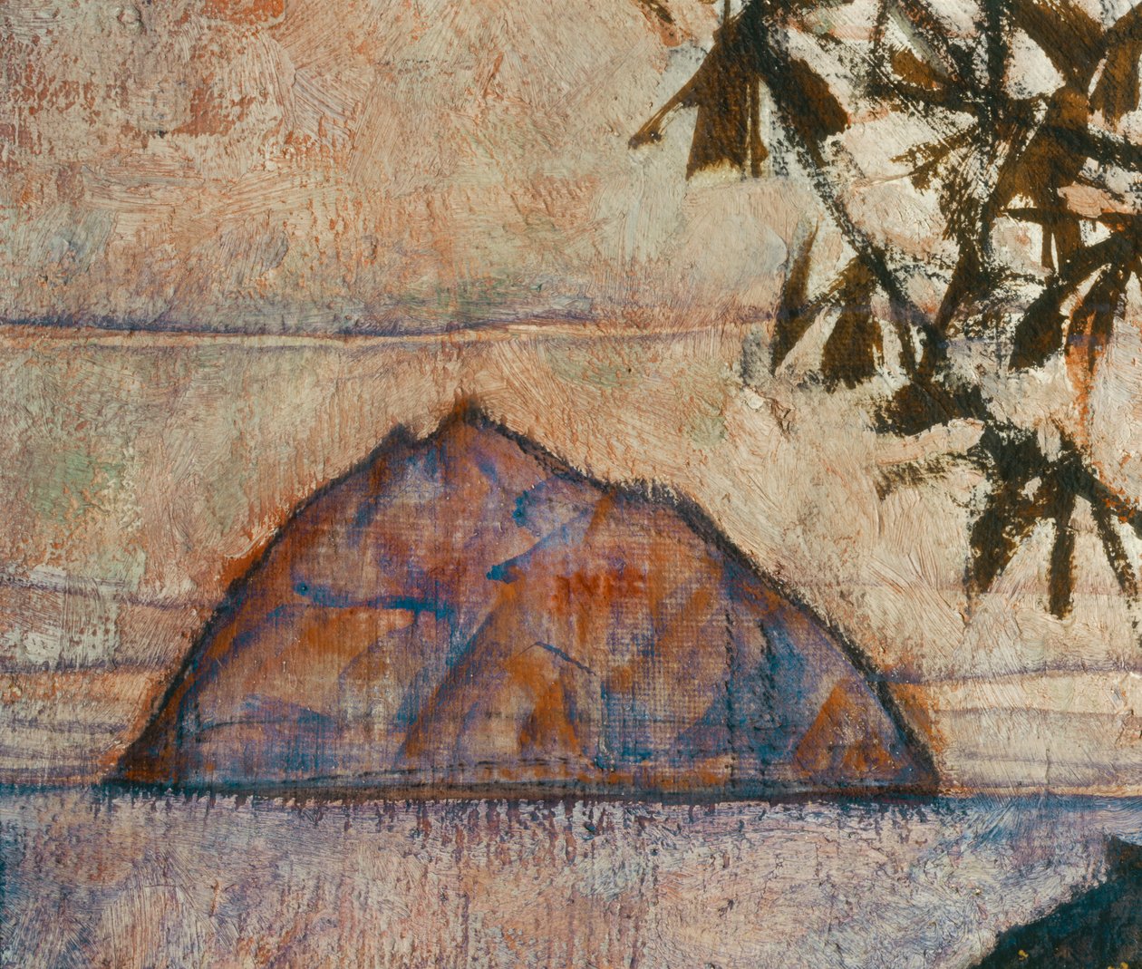 ヴェルシンケンデ・ゾンネ（油彩・キャンバス） 作： エゴンシーレ