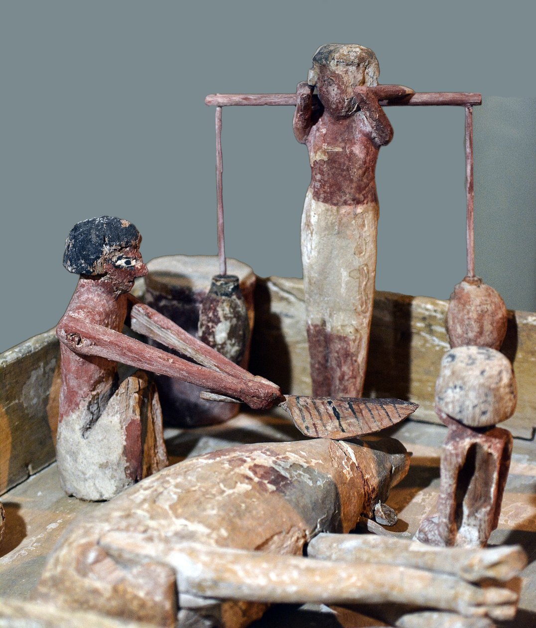 肉屋のモデル、エジプト、紀元前2000年〜1700年 作： エジプト第12王朝