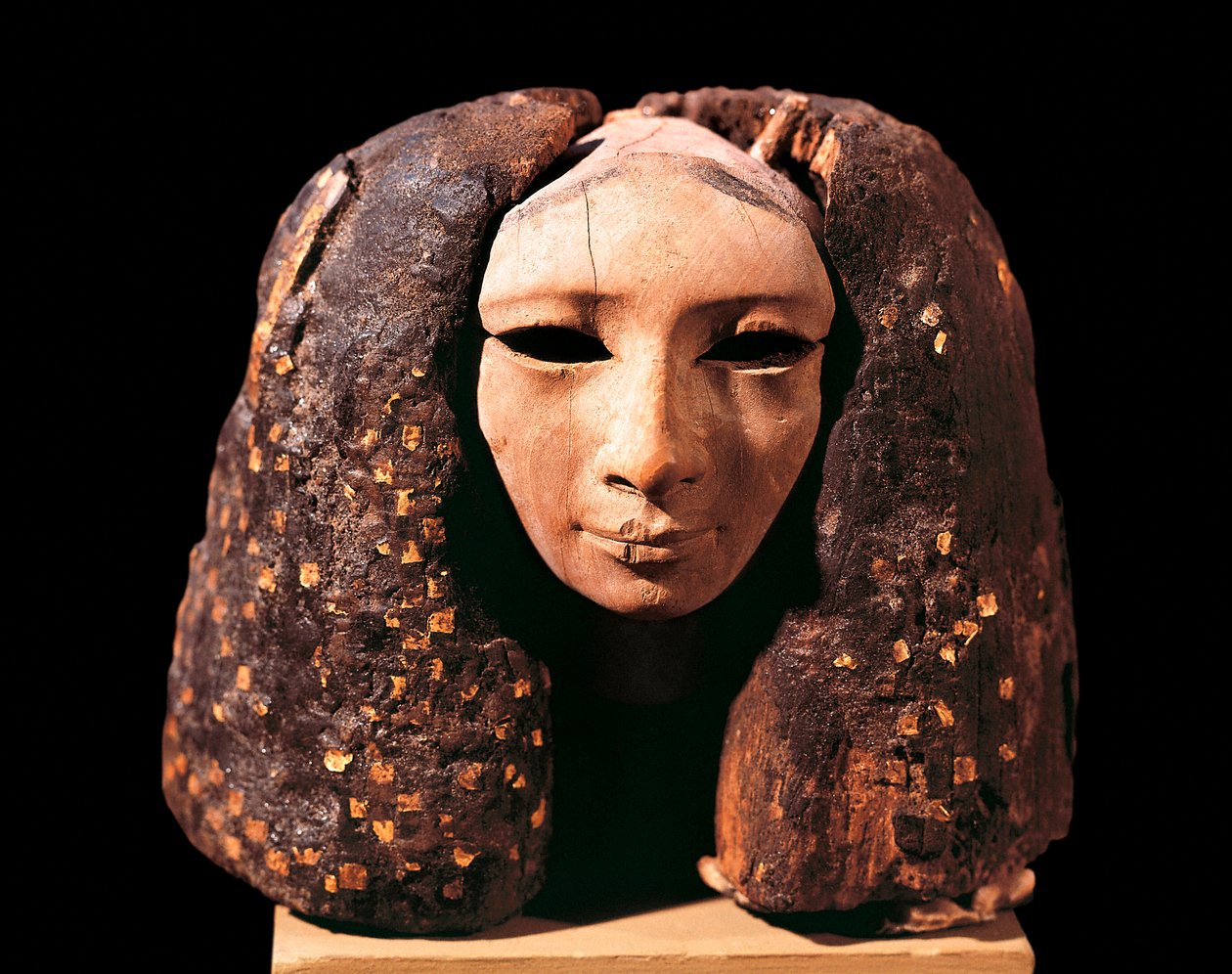 王女の肖像（リシュト出土、中王国時代、第12王朝）（木製 作： エジプト第12王朝