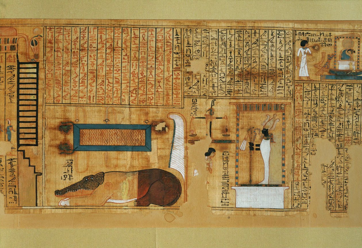 ネブケドの死者の書、... 作： エジプト第18王朝