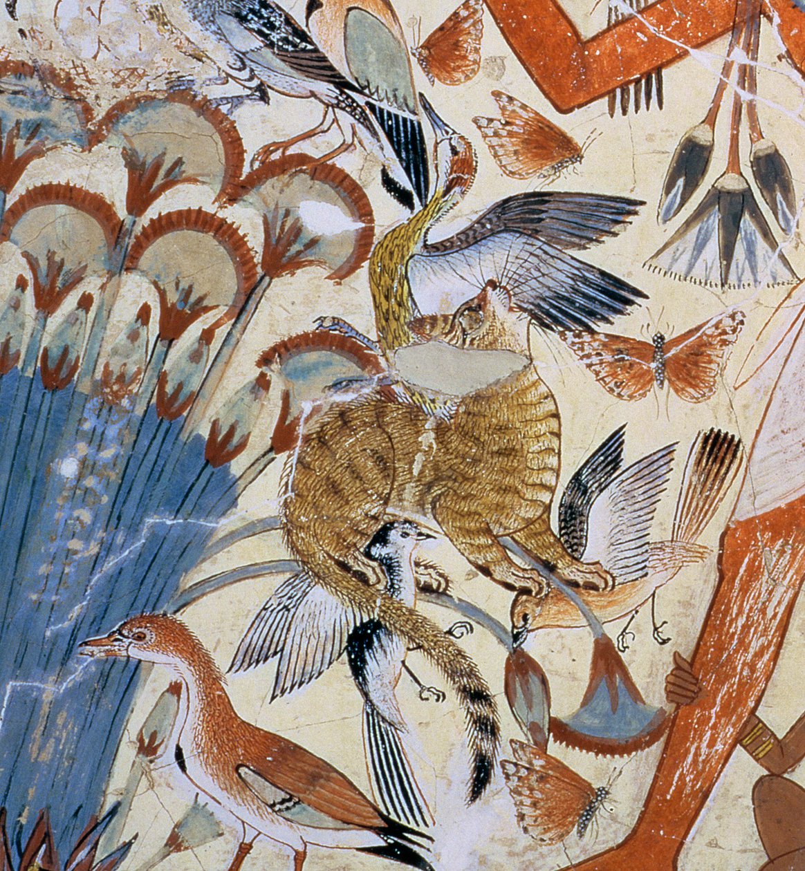 501my50◇西陣織 大光 エジプト 猫 古代 壁画 六通 袋帯◇未使用に近い 501my50◇西陣織 大光 エジプト 猫 古代 壁画 六通 袋帯◇未使用に近い