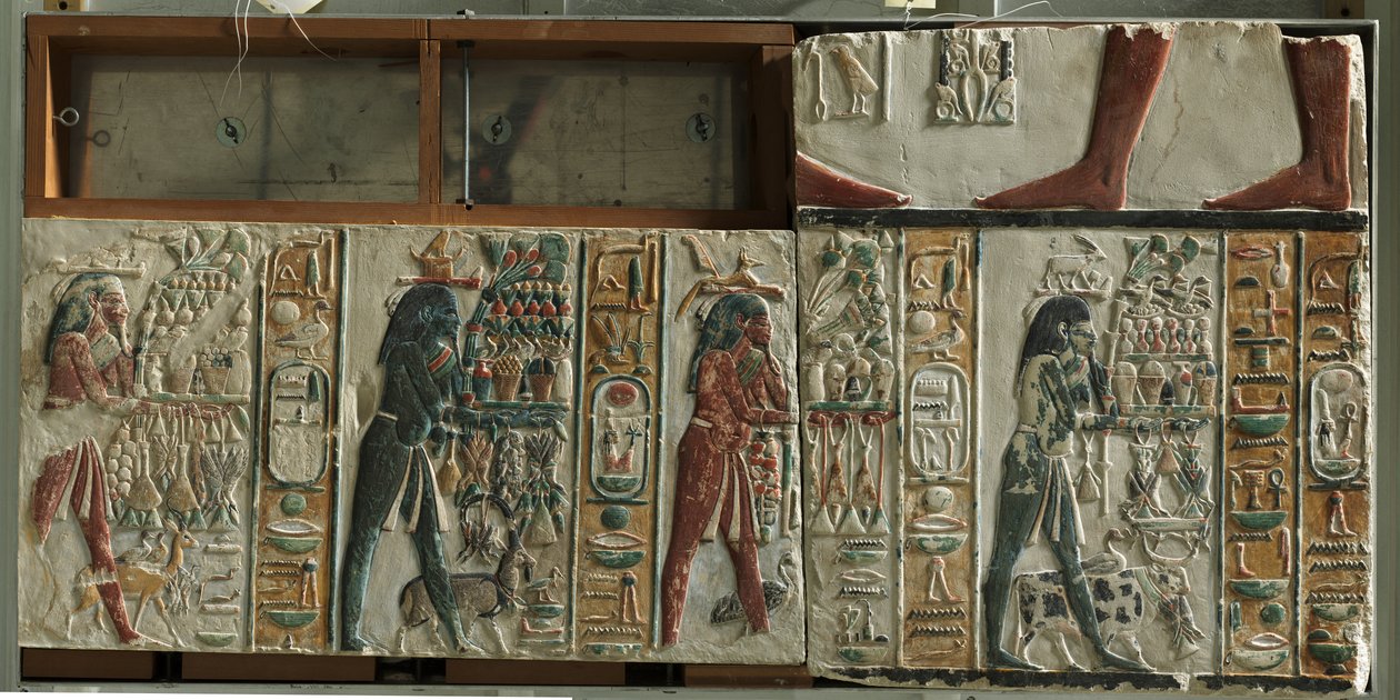 ノームの神々の供物、紀元前1391- 1353年 作： エジプト第18王朝