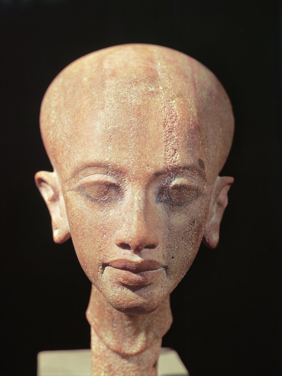 アケナテン国王の娘の肖像胸像（紀元前1353-1337年）紀元前1375年頃（160148も参照） 作： エジプト第18王朝