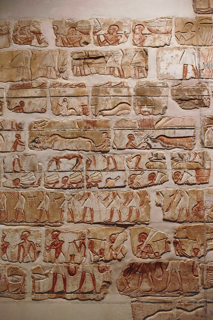 アクエンアテンの壁、新王国時代、第18王朝 作： エジプト第18王朝