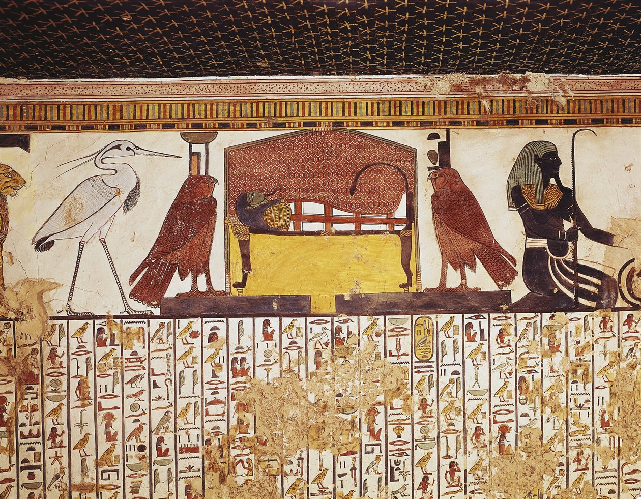 エジプト、ルクソール、古代テーベ、王妃の谷、ネルフェルタリの墓 作： エジプト第19王朝