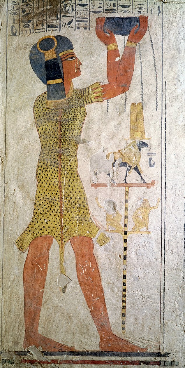 ラムセス9世の墓（r.1126-1108 BC）ニューキングダム（壁画）