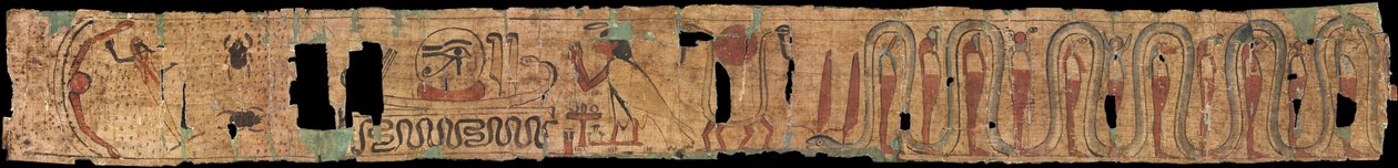 古代エジプトの葬祭文 - 古代エジプト - 紀元前1069-945年 - パピルス - 10x100 - Szepmuveszeti Muzeum, Budapest 作： エジプト第21王朝