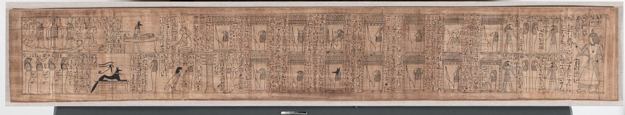 ホリの死者の書、紀元前1969～945年頃（パピルス 作： エジプト第21王朝