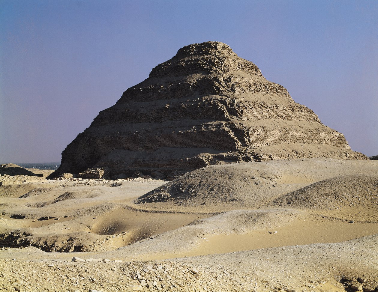 ジョセル王の階段ピラミッド（c.2667-2648 BC）旧王国 作： エジプト第三王朝