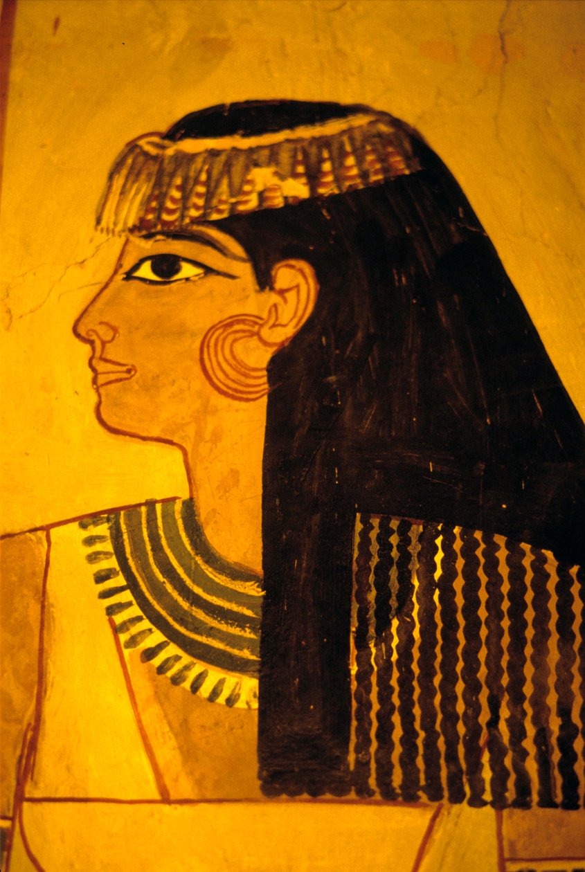 エジプト壁画【額縁なし】 古代エジプト、壁画、セヌファーの墓 貴族の墓、テーベ