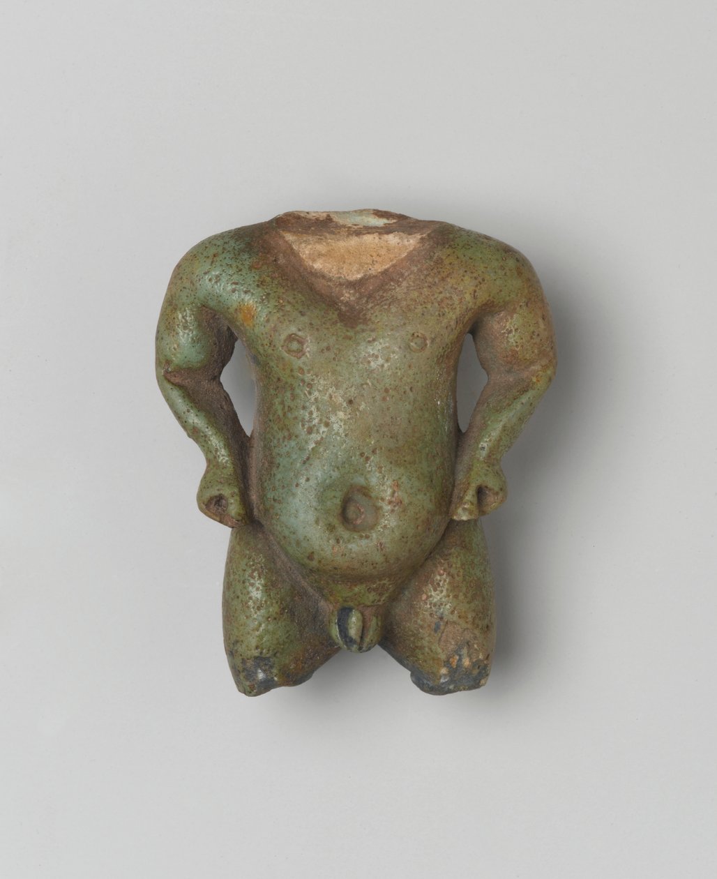 パタイコスの断片のお守り、1539-30BC（ファイアンス） 作： エジプトの学校