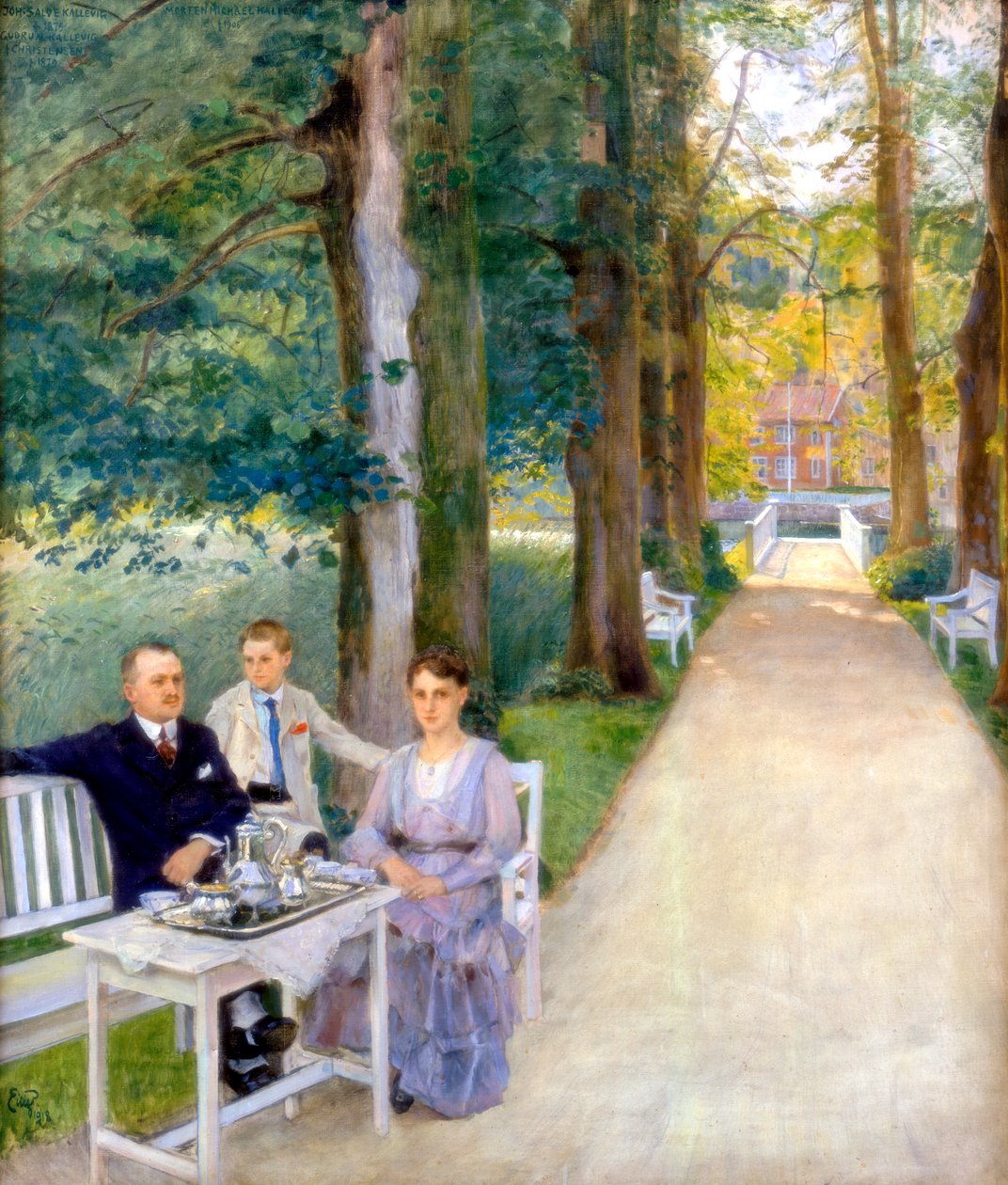 Joh Salve Kallevig、Gudrun Kallevig、Morten Kallevig、c1900-1928 作： ヤルメル・エイリフ・エマヌエル・ペテルセン