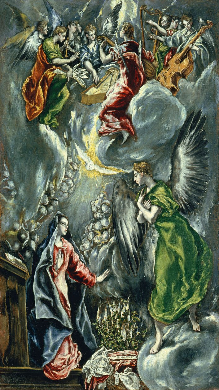 English:受胎告知 Annunciation 作： エルグレコ