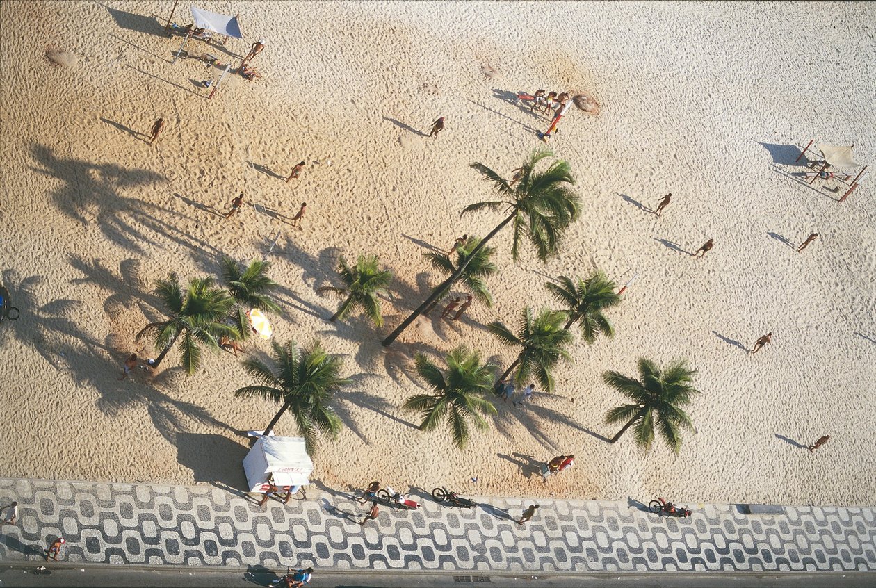 ブラジル, リオデジャネイロ, イパネマビーチ, 空撮(写真) 作： Jan Cornelis Woudanus