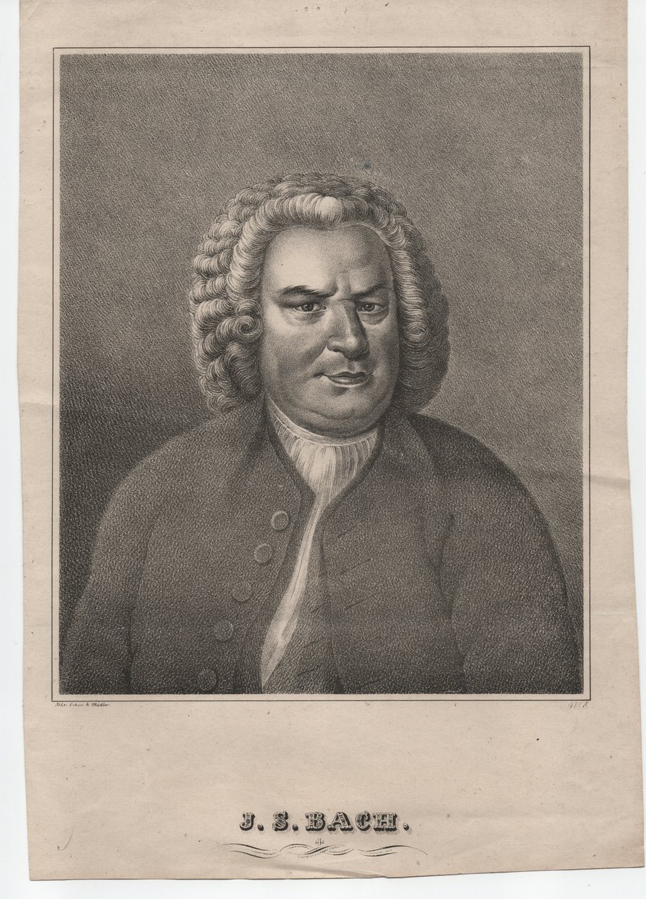 ヨハン・ゼバスティアン・バッハ（1685-1750）（1850年頃、エングレーヴィング） 作： エリアス・ゴットリブ（後）ハウスマン