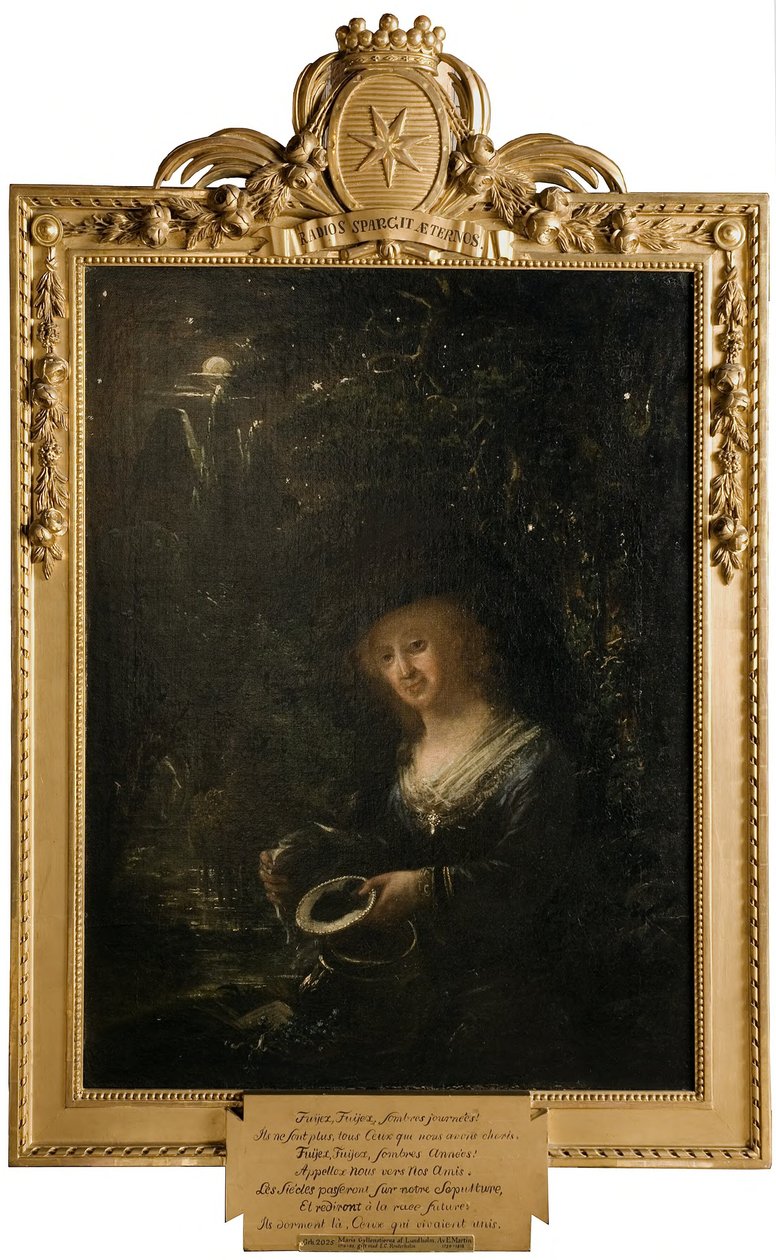 Maria Gyllenstierna von Lundholm (1716-1783), Baronin, verheiratet mit dem Ratsherrn Baron Esbjörn Kristian Reuterholm 作： エリアス・マーティン