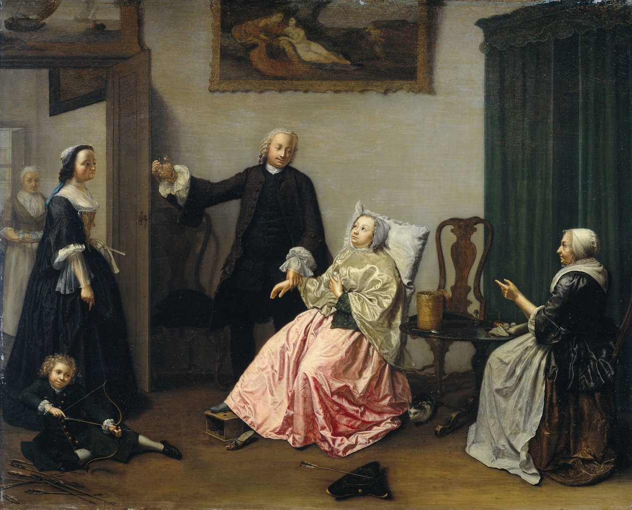 医師の診察 作： Elisabeth Geertruida Wassenbergh