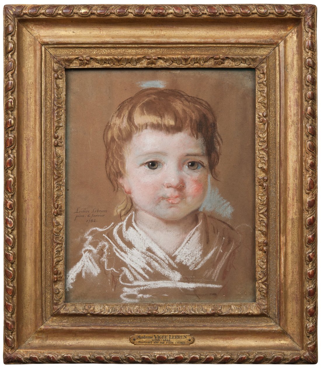 2歳の画家の娘、ジャンヌ・ジュリー・ルイーズ・ルブラン 作： Elisabeth Louise Vigee Lebrun