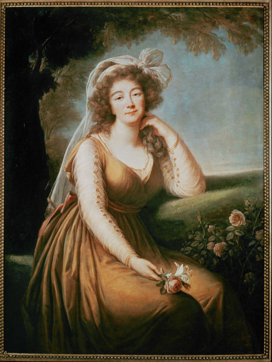 ルイ15世の愛人、デュ・バリー夫人 作： Elisabeth Louise Vigee Lebrun