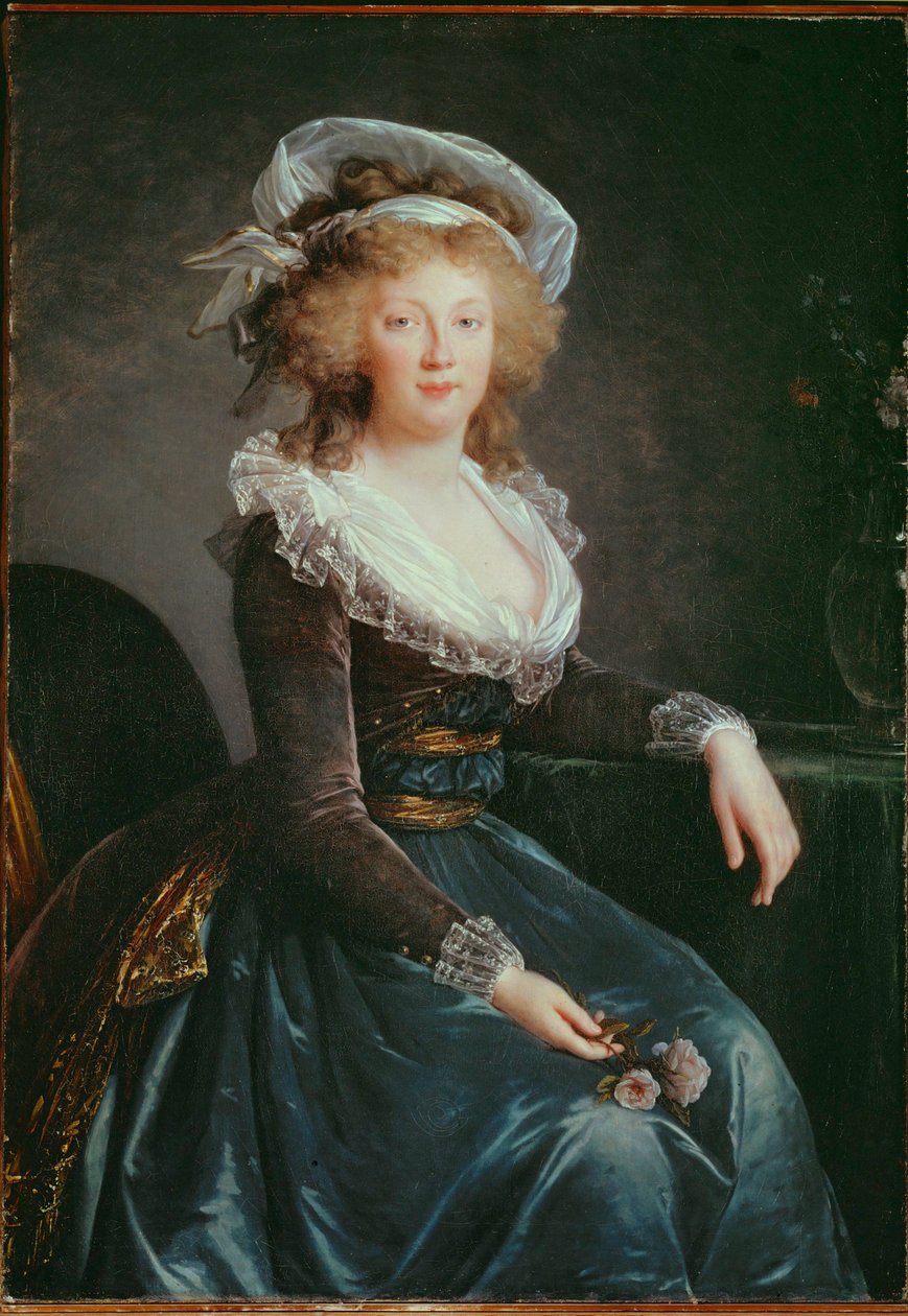 ブルボン家のマリア・テレジア、ルイ15世の息子ルイ・ド・フランスの妻。 作： Elisabeth Louise Vigee Lebrun