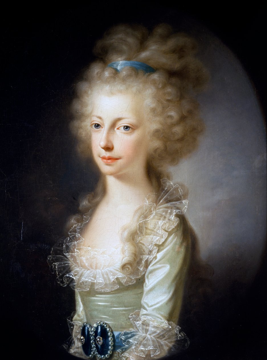 オーストリア大公妃マリア・クレメンティーナの肖像（油彩・キャンバス 作： Elisabeth Louise Vigee Lebrun