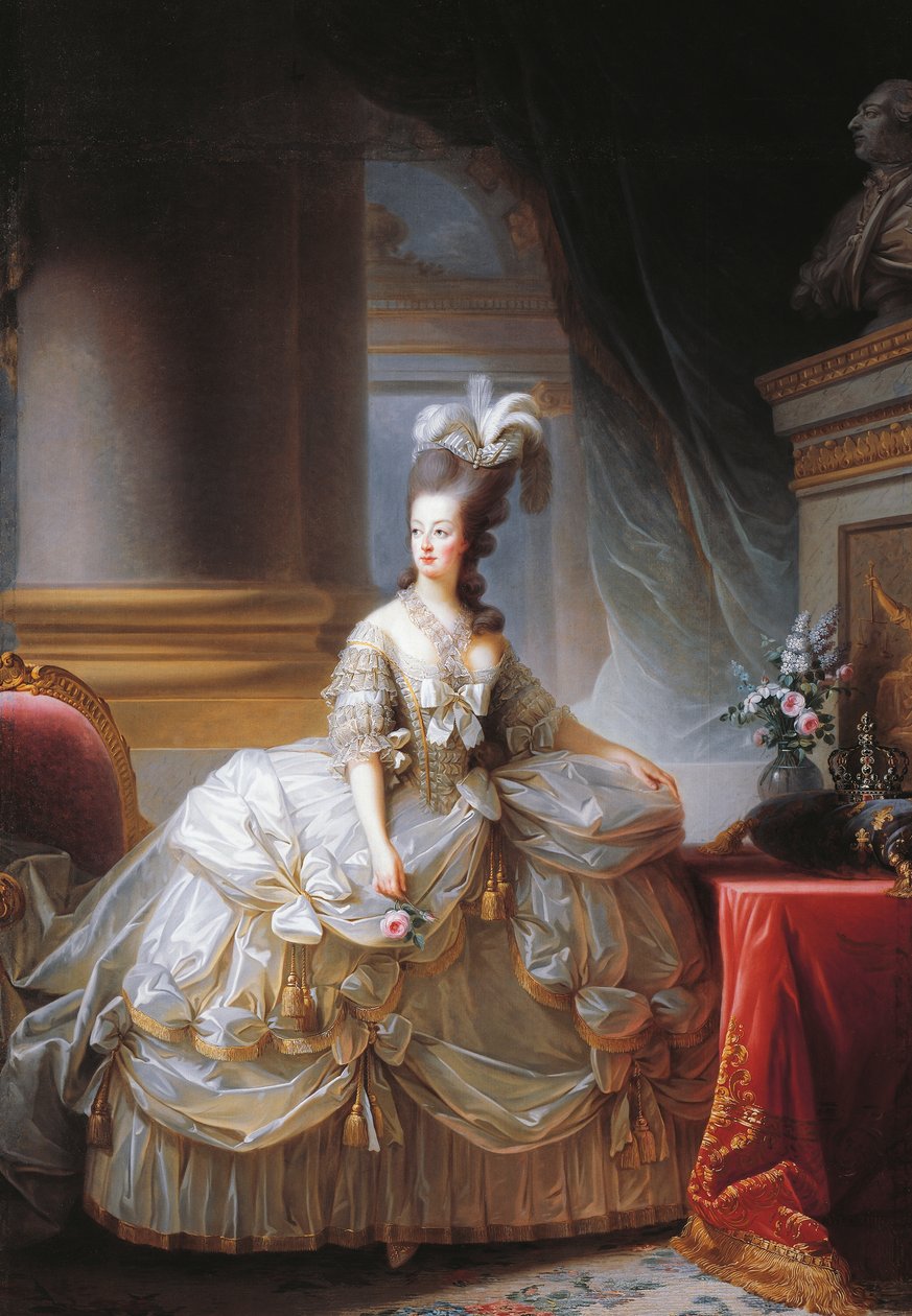 マリー・アントワネットの肖像（ウィーン 作： Elisabeth Louise Vigee Lebrun