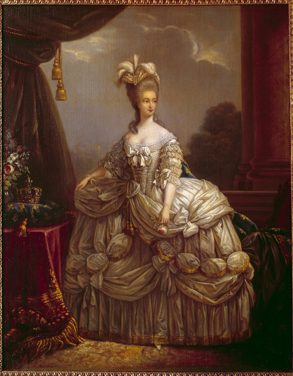 Porträt von Marie Antoinette von Lorraine Habsburg, Königin von Frankreich von Elisabeth Louise Vigee-Lebrun