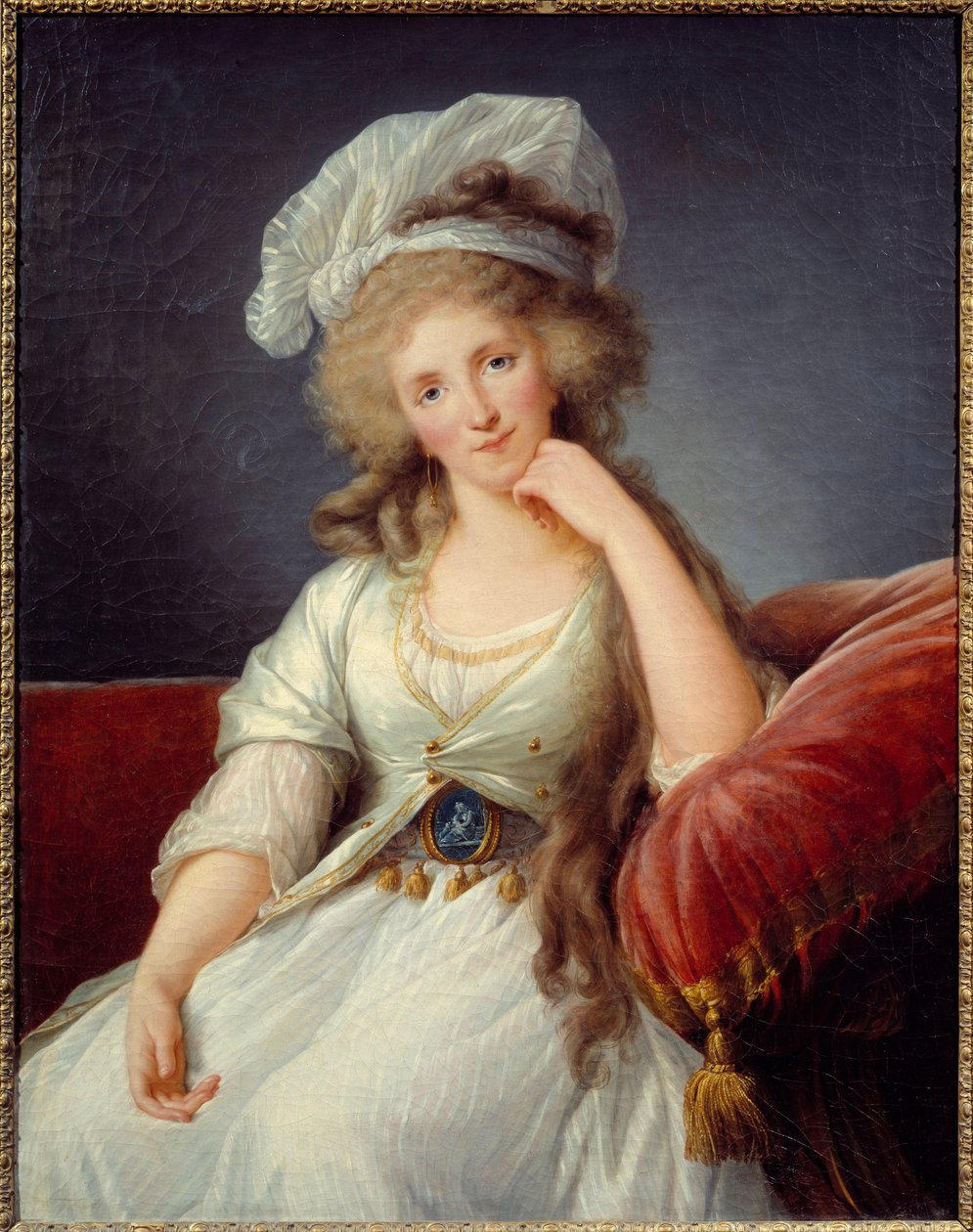 オルレアン公爵夫人の肖像 ルイーズ・ド・ブルボン・ペンティエーヴル（1753-1821） オルレアン公ジョセフ・フィリップ2世（1747-1793）の妻 絵画の作者 作： Elisabeth Louise Vigee Lebrun