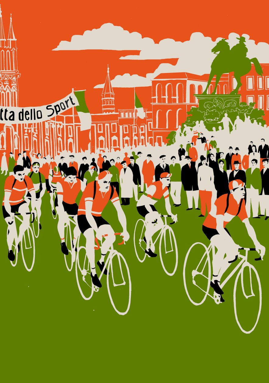 Giro、2013（スクリーンプリント） 作： エリザ・サウスウッド