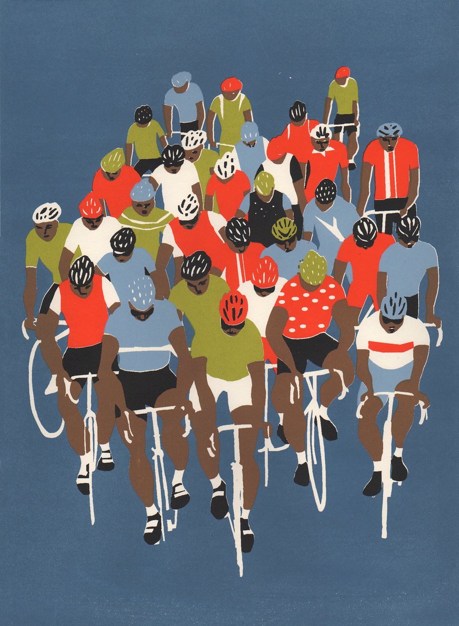 Gruppetto、2014年（スクリーンプリント） 作： エリザ・サウスウッド