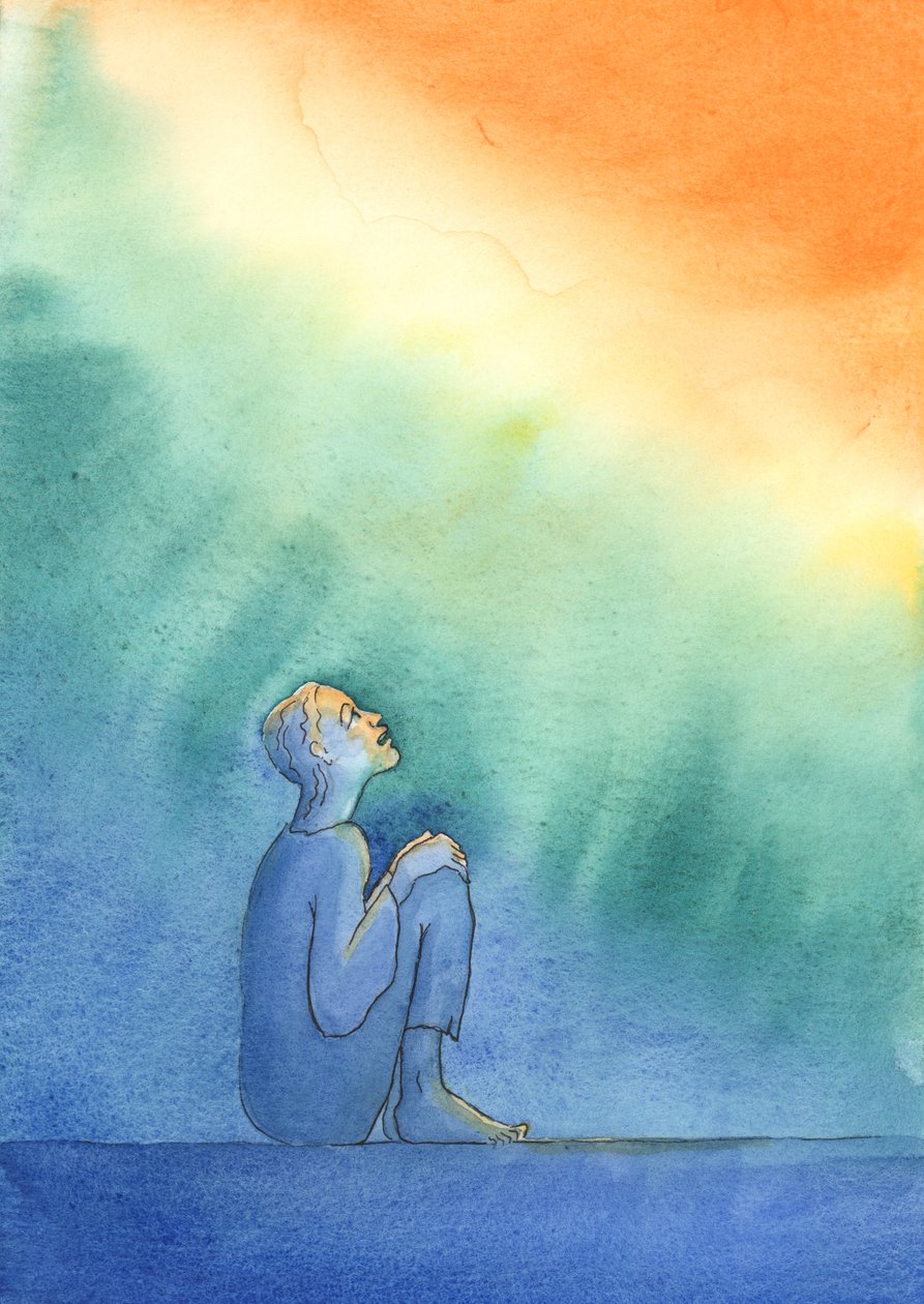 死ぬ前に罪と弱さへのすべての愛着をあきらめない人は、救われれば、煉獄の暗闇の中で悔い改めなければなりません、2004年（紙にw - c） 作： エリザベス・ワン