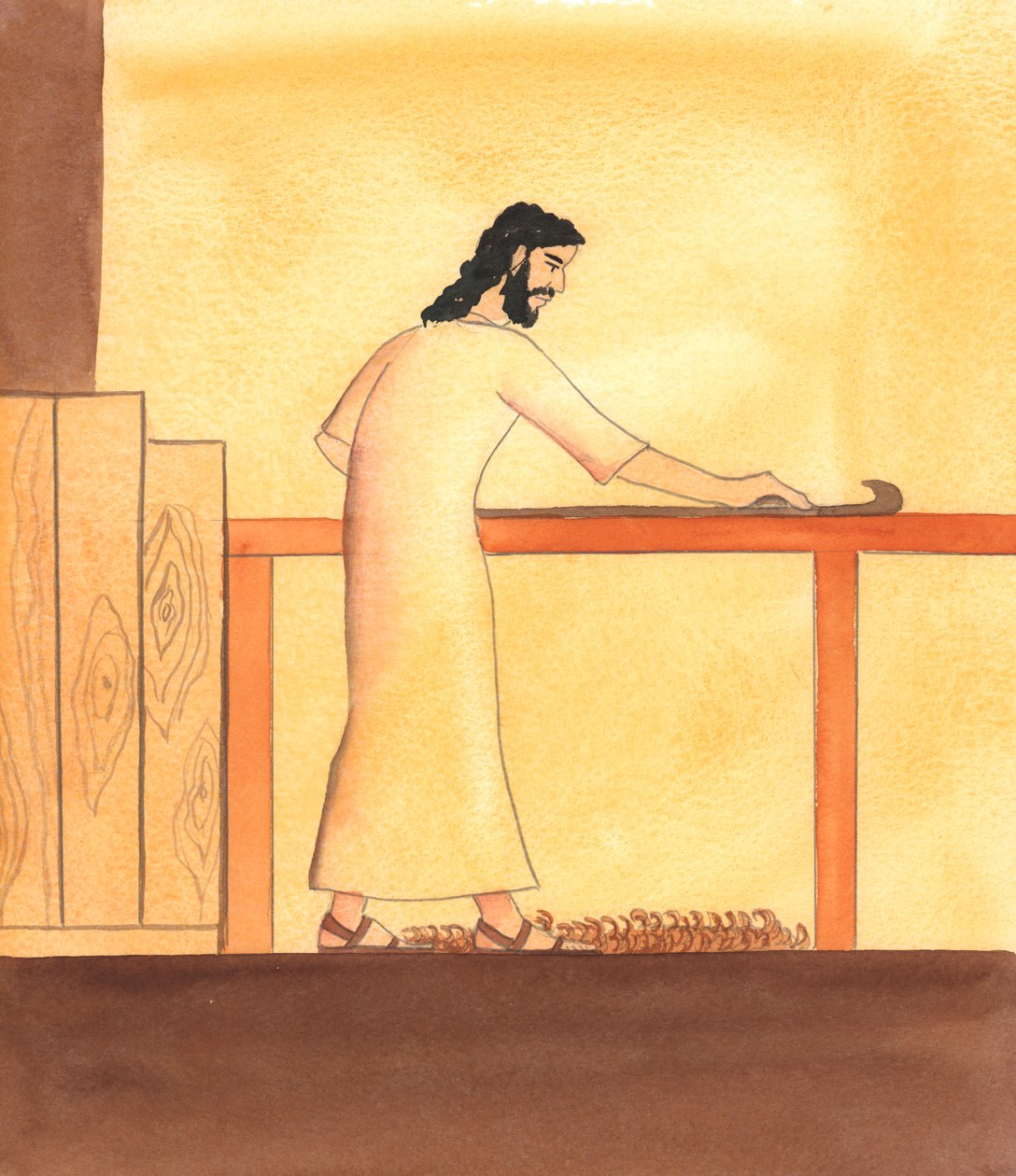 神への愛のために普段の仕事を全うしている人は、神の目にはとても美しく映る。 作： エリザベス・ワン