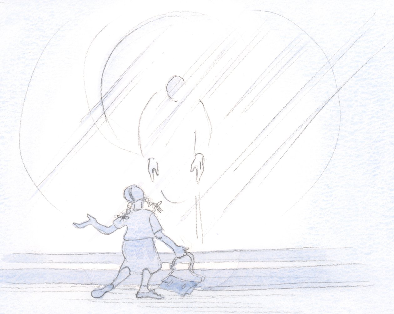 キリストは、私たちが悲しみの中で彼に挨拶しているのか、騒々しい喜びの中で女子高生のように、私たちの気分が何であれ、私たちに優しいです。、2001年（紙にw - c） 作： エリザベス・ワン