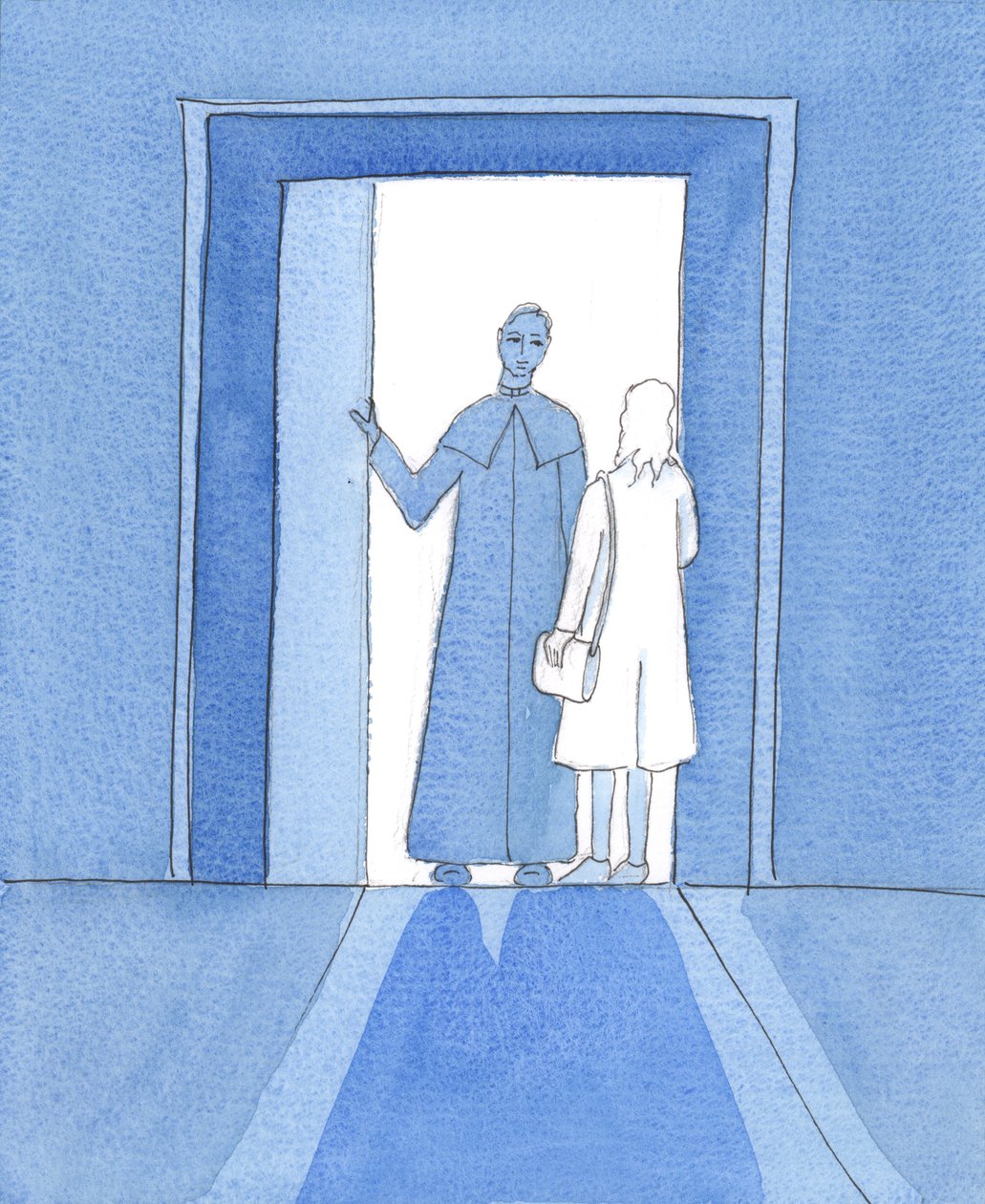 キリストは、私がカトリック信者として完全な聖体拝領に入る決断をしたことで、キリストを愛するがゆえに、苦痛と迫害の危険を冒したという真実を指摘された。 作： エリザベス・ワン