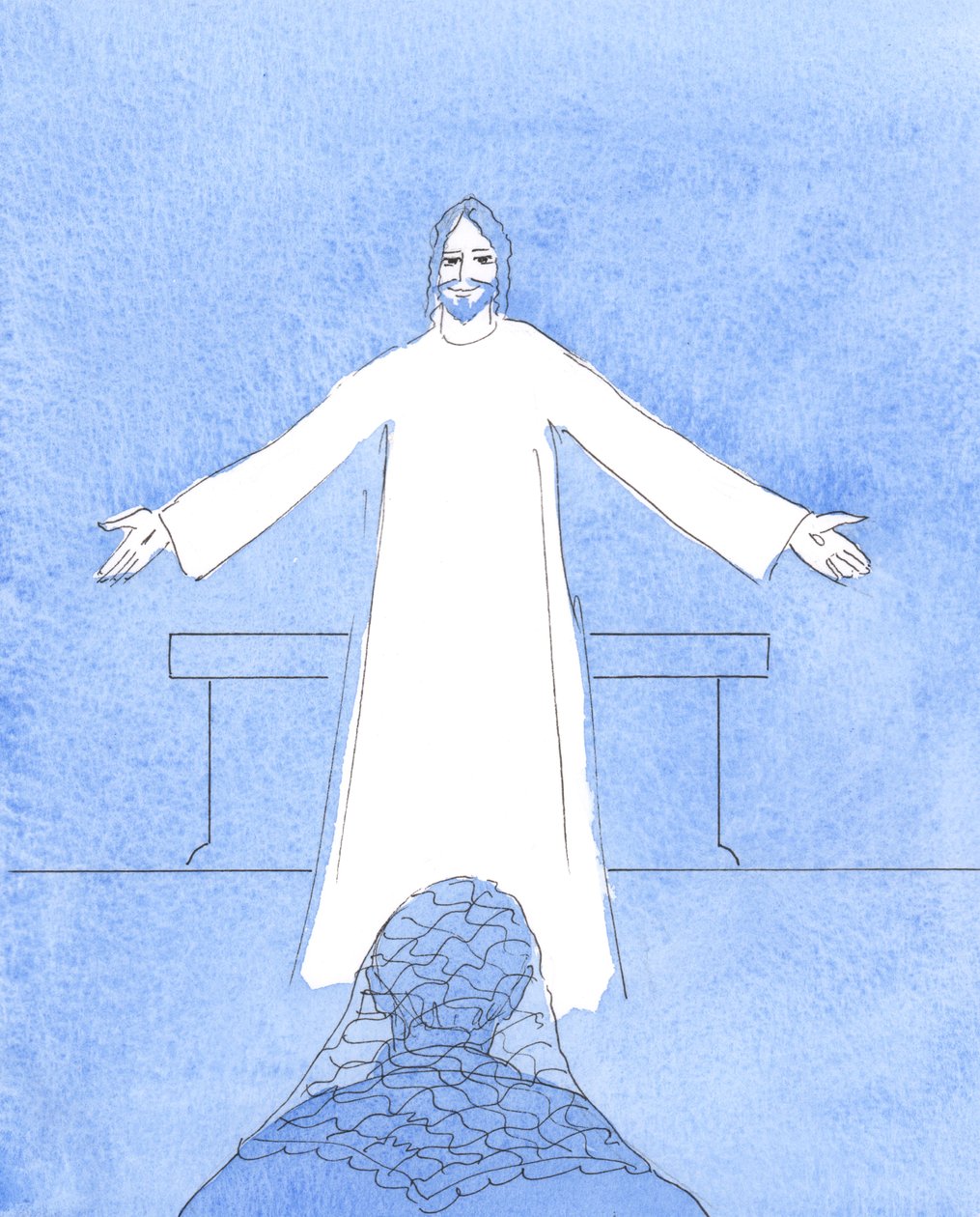 キリストは、助けを必要としている私の心の中のすべての人々、そして私の他のすべての懸念について、2004年に私に話しました（紙にw - c） 作： エリザベス・ワン