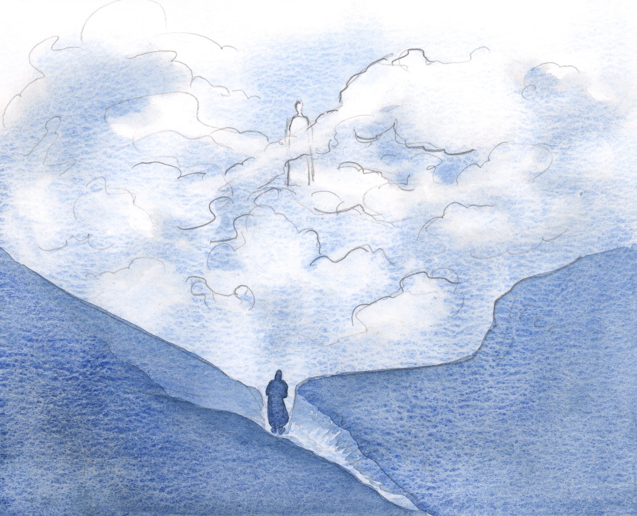 キリストは私の心と魂の最も秘密の場所で彼に会うように私に教えてくれました、2000年（紙にw - c） 作： エリザベス・ワン
