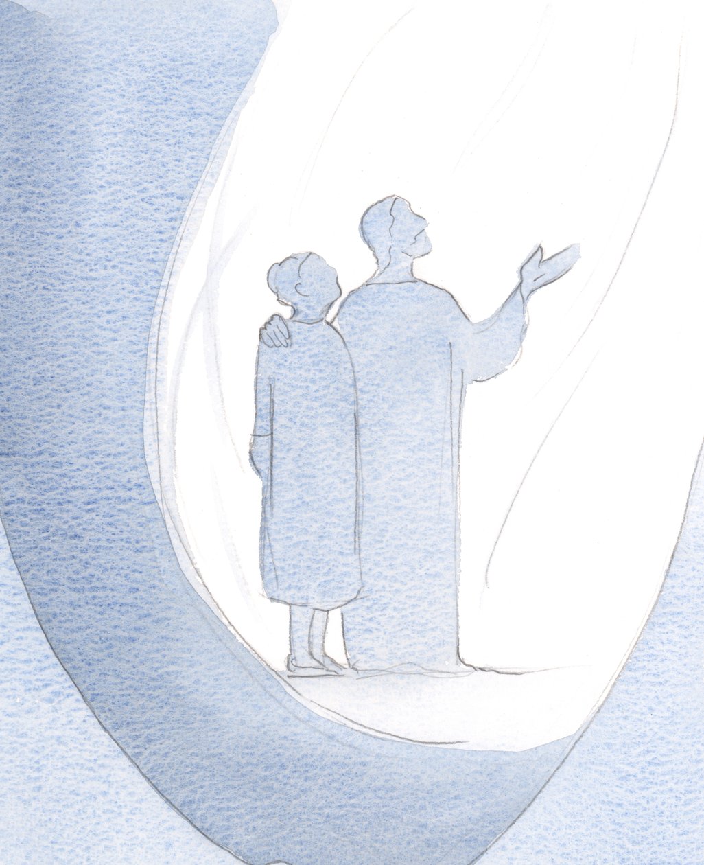 キリストは私を彼と並んで立ち、天の御父に他の人への恵みを求めてくれました。、2000年（紙にw - c） 作： エリザベス・ワン